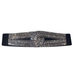 Women's Sparkle Rhinestone Elastic Embellished Belt